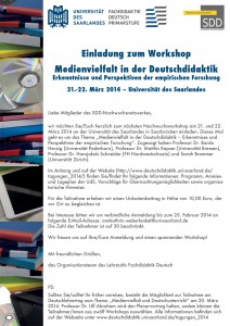 Einladung zum SDD Nachwuchsnetzwerkworkshop 2014